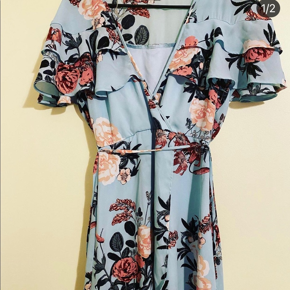 Charlotte Russe Floral Wrap Dress